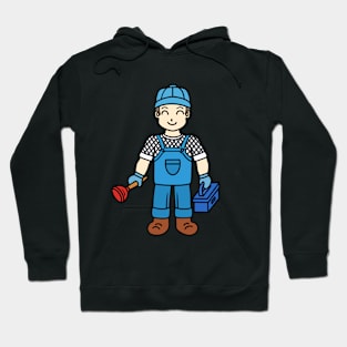 Cute plumber boy Hoodie